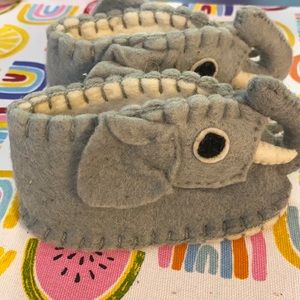 Elephant baby slippers